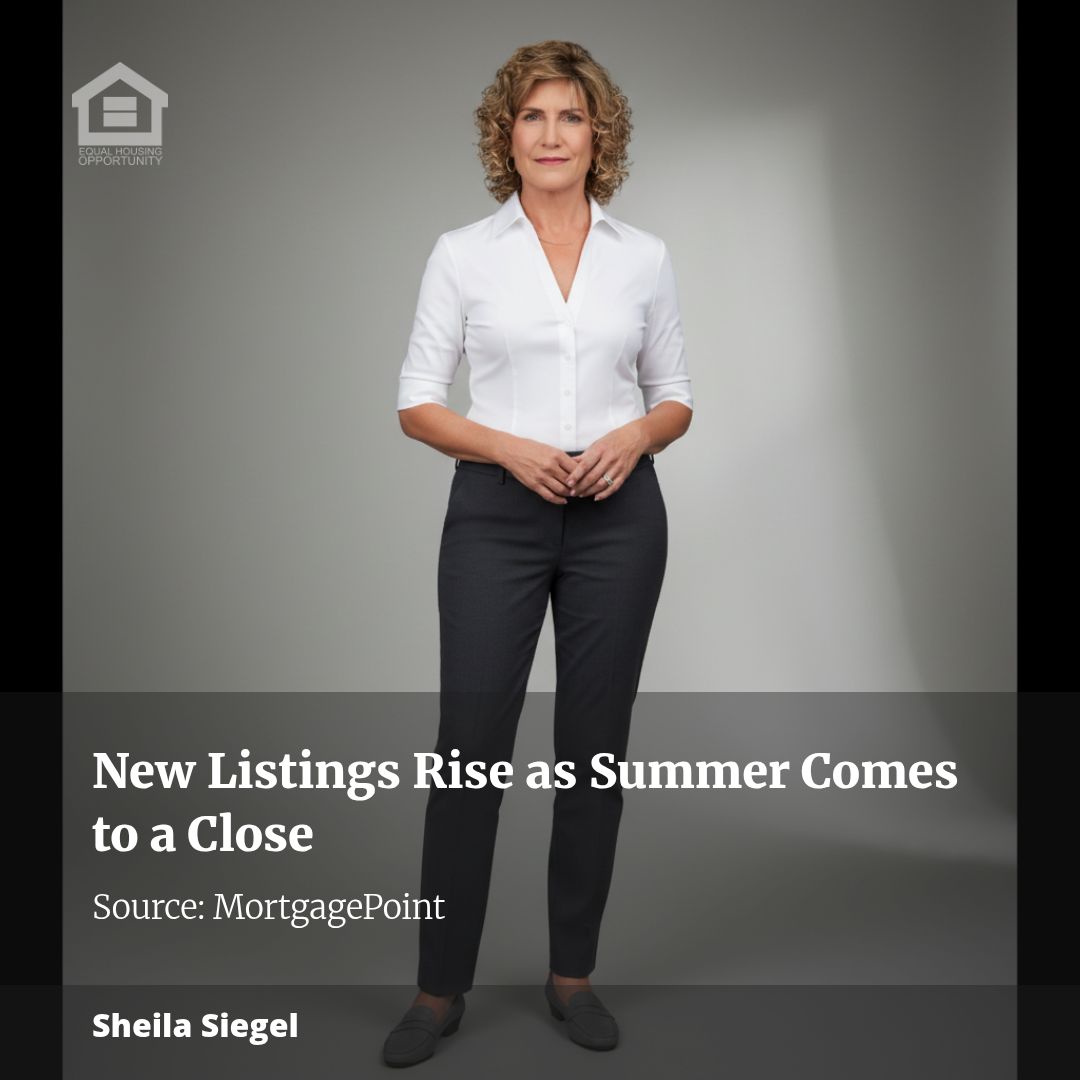 New Listings Rise as Summer Comes to a Close